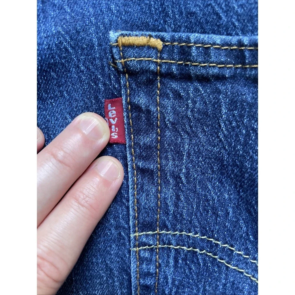 Levi's 505 Men's Jeans 36x34 Regular Fit Blue Denim‎ Stretch Made in Mexico
